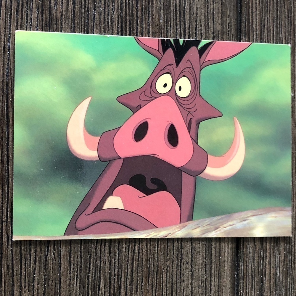 Disney The Lion King 1995 trading card: Run For Your Life #45